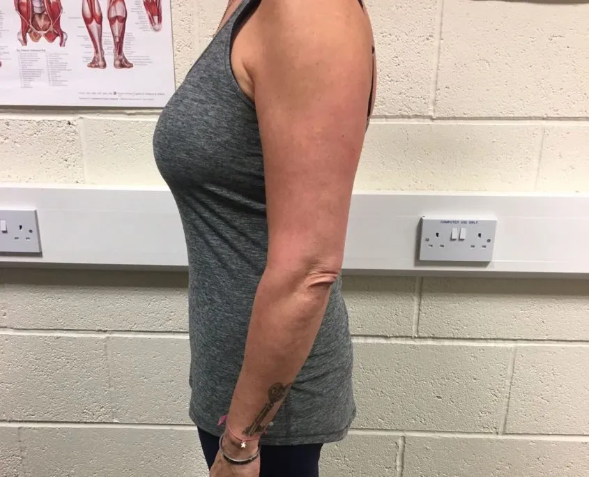 client nicola after personal training sessions