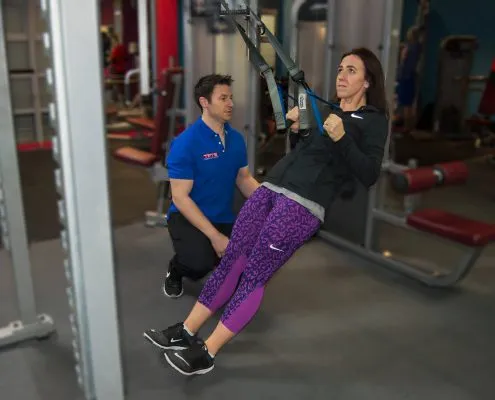 Personal Trainer Darren helping one of his clients get healthier to live a happier life