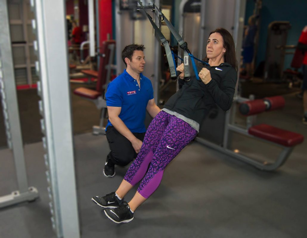 Personal Trainer Darren helping one of his clients get healthier to live a happier life